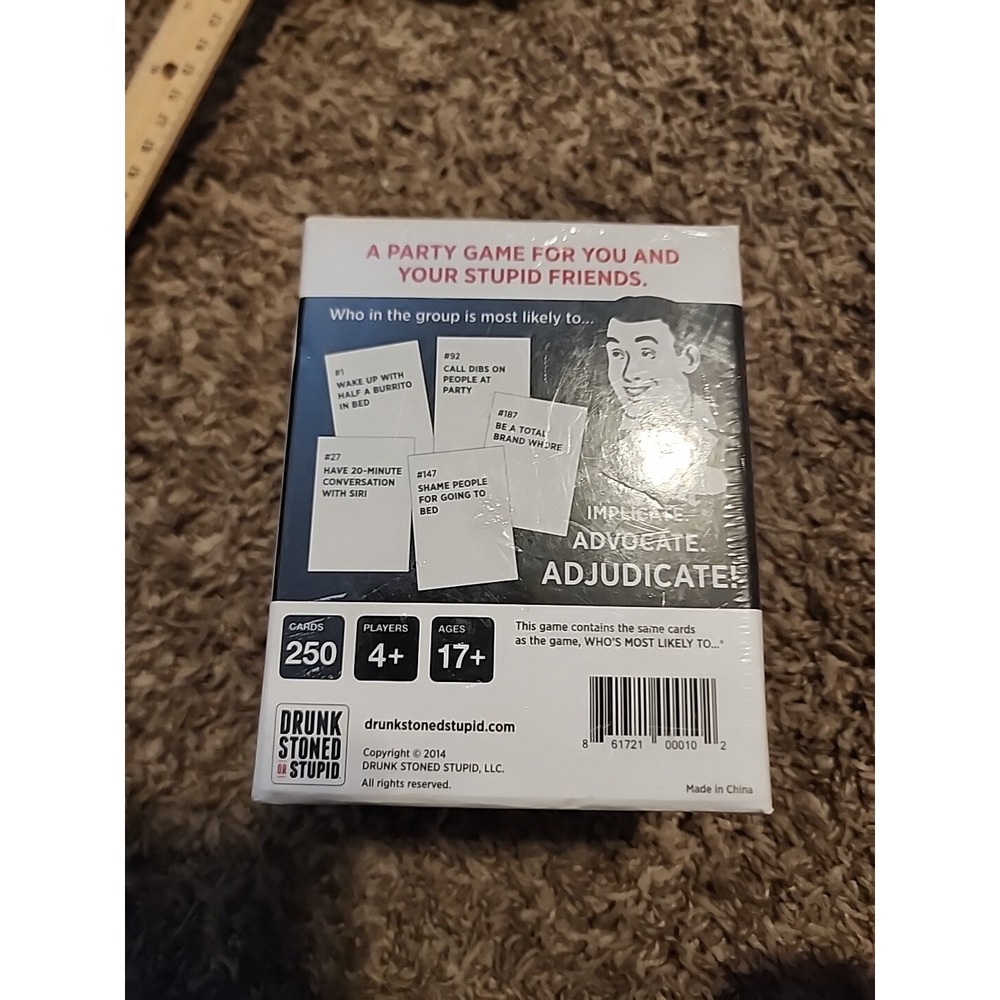 DRUNK STONED OR STUPID [A Party Game] New. Never‎ Opened. - Picture 3 of 4